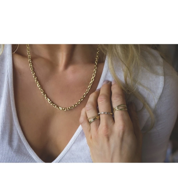 Cherish Gold Link Necklace - Picture 1 of 7
